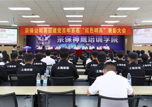 宗保公司召開百名“紅色哨兵”先進(jìn)個(gè)人表彰大會