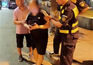 醉酒男子躺路邊 隊員守護助平安—浙江民泰駐良渚新城地鐵項目隊員